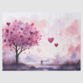 Valentijnsdag Liefde Blossom Decoupage Tissuepapier (Voorkant)