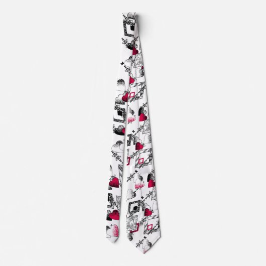 Valentijnsdag, liefde, bruiloft stropdas (Achterkant)