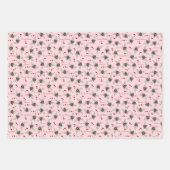 Valentijnsdag Liefde Bug en Bee Mine Insecten Roze Inpakpapier Vel (Voorkant 2)