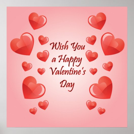 Valentijnsdag liefde citaat met hart poster (Voorkant)