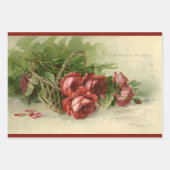  Valentijnsdag Liefde, Crimson Red Roses Inpakpapier Vel (Voorkant)