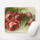  Valentijnsdag Liefde, Crimson Red Roses Muismat (Met muis)