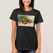  Valentijnsdag Liefde, Crimson Red Roses T-shirt (Voorkant)