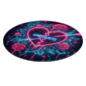 Valentijnsdag liefde doet pijn Neon hart Snijplank (Hoek)