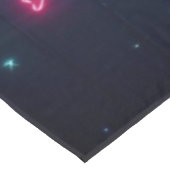 Valentijnsdag liefde doet pijn Neon hart Tafelkleed (Gekanteld)