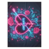 Valentijnsdag liefde doet pijn Neon hart Tafelkleed (Voorkant)