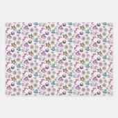 Valentijnsdag Liefde en hartslag Roze Patroon Inpakpapier Vel (Voorkant 3)