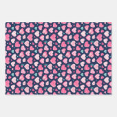 Valentijnsdag Liefde en Hartzakje Roze Patroon Inpakpapier Vel (Voorkant 2)