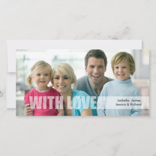 Valentijnsdag Liefde Familie Fotokaart Feestdagenkaart