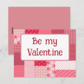 Valentijnsdag liefde feestdagenkaart (Voorkant / Achterkant)