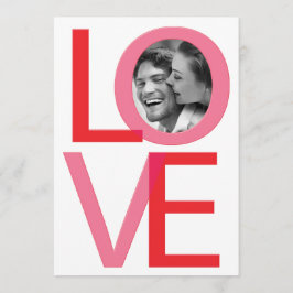 Valentijnsdag LIEFDE Foto Uitnodiging 2
