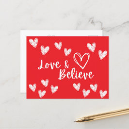 Valentijnsdag Liefde & Geloof Collectie Briefkaart