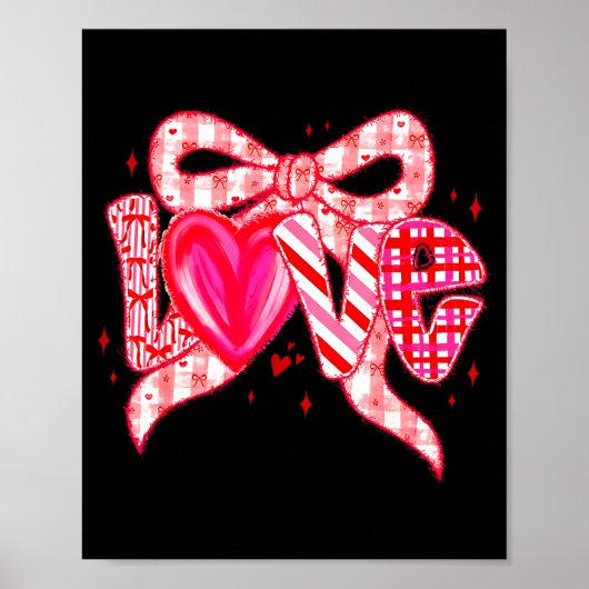 Valentijnsdag Liefde Grappige Coquette Strik Gerui Poster (Voorkant)