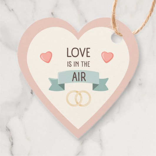 Valentijnsdag - Liefde hangt in de lucht Bedankjes Labels (Achterkant)