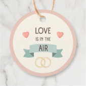 Valentijnsdag - Liefde hangt in de lucht Bedankjes Labels (Achterkant)