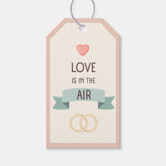 Valentijnsdag - Liefde hangt in de lucht Cadeaulabel (Voorkant)