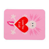 Valentijnsdag Liefde Hart Axolotl Magneet (Horizontaal)