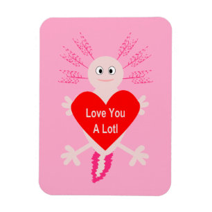 Valentijnsdag Liefde Hart Axolotl Magneet