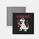 Valentijnsdag Liefde Hart Dinosaurus Lovesaurus T- Magneet (Voorkant / Achterkant)