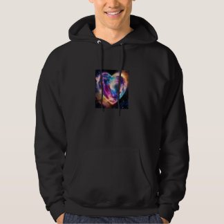 Valentijnsdag Liefde Hart Galaxy Vriendin Verloofd Hoodie