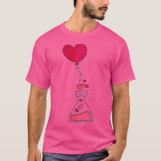 Valentijnsdag Liefde Hart Rood T-shirt Beste Gift  (Voorkant)