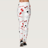 Valentijnsdag Liefde & Harten Leggings (Achterkant)