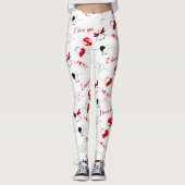 Valentijnsdag Liefde & Harten Leggings (Voorkant)