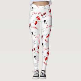 Valentijnsdag Liefde & Harten Leggings