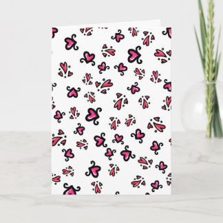 Valentijnsdag Liefde & Hartjes Schetsmatige Doodle Feestdagen Kaart