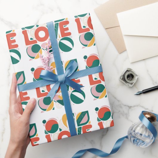 Valentijnsdag liefde inpakpapier (Geschenken)