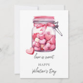 Valentijnsdag Liefde is Lief Feestdagenkaart (Voorkant)