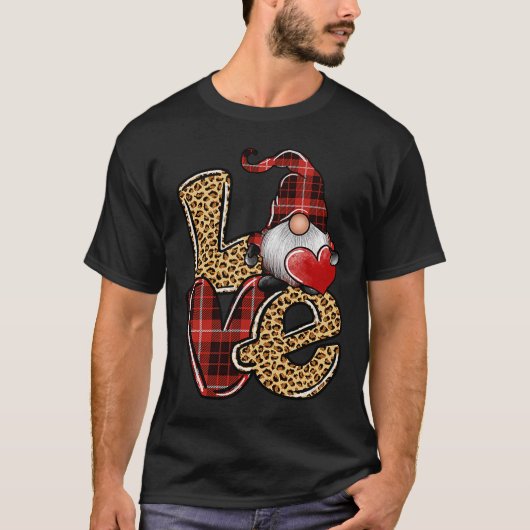 VALENTIJNSDAG Liefde Leopard Buffalo Pset T-shirt (Voorkant)