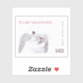 Valentijnsdag Liefde letter stempel Sticker (Vel)