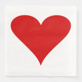 Valentijnsdag Liefde Romantische Hartvorm Servet (Voorkant)
