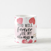 Valentijnsdag Liefde Roze en rood snoep harten Koffiemok (Center)