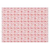 Valentijnsdag liefde roze, rood en wit tafelkleed (Voorkant (Horizontaal))