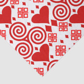 Valentijnsdag liefde roze, rood en wit tissuepapier (Detail)