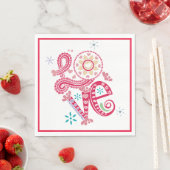 Valentijnsdag LIEFDE Servet (Insitu)