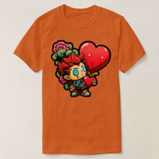 Valentijnsdag liefde t-shirt (Design voorkant)
