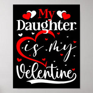 Valentijnsdag Liefdes Harten Dochter Is Mijn Valen Poster