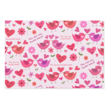 Valentijnsdag liefdes vogels patroon rood en roze