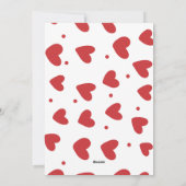 Valentijnsdag Liefdesboodschap Feestdagenkaart (Achterkant)