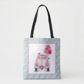 Valentijnsdag Liefdesbug Cute Auto Tote Bag (Voorkant)