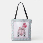 Valentijnsdag Liefdesbug Cute Auto Tote Bag (Achterkant)