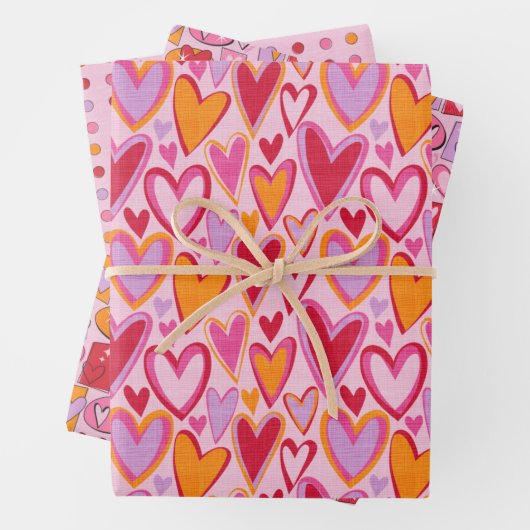 Valentijnsdag/liefdescadeauverpakking Inpakpapier Vel (In situ)