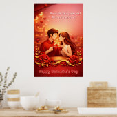 Valentijnsdag Liefdescitaat Poster (Keuken)