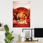 Valentijnsdag Liefdescitat Poster (Thuiskantoor)