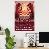 Valentijnsdag Liefdescitat Poster (Thuiskantoor)