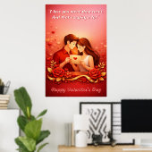 Valentijnsdag Liefdescitat Poster (Thuiskantoor)