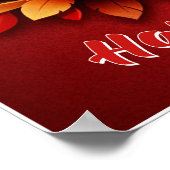 Valentijnsdag Liefdescitatieposter Poster (Hoek)